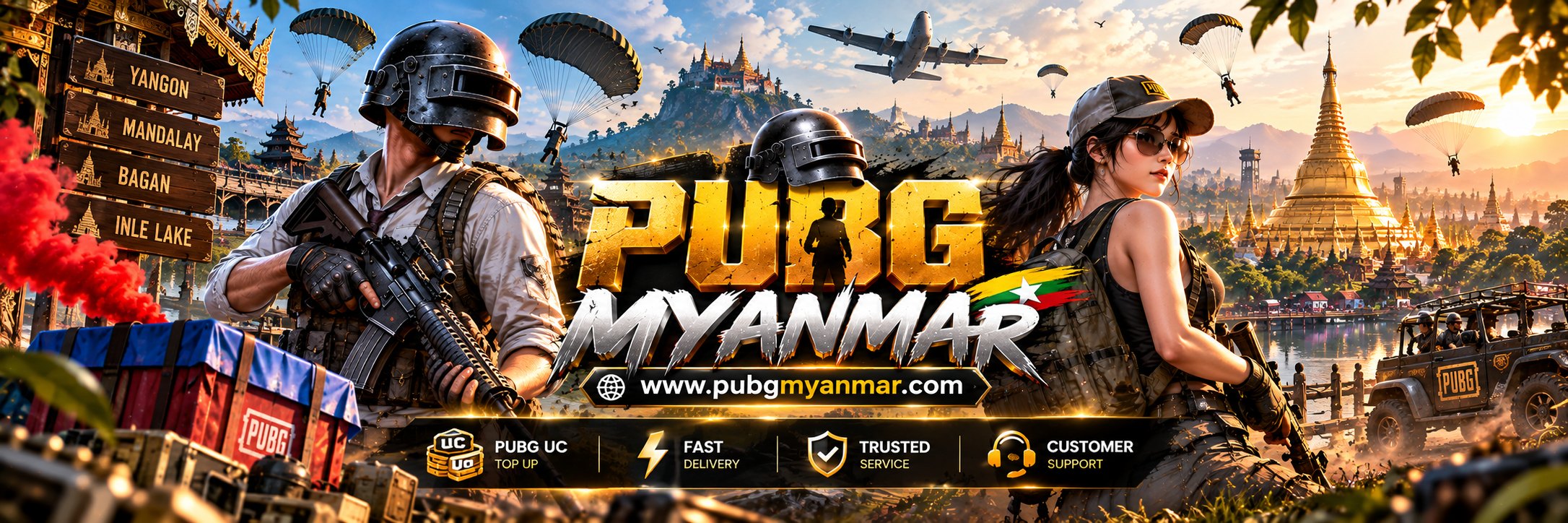 PUBG Myanmar — UC Top Up, Fast Delivery, Trusted Service